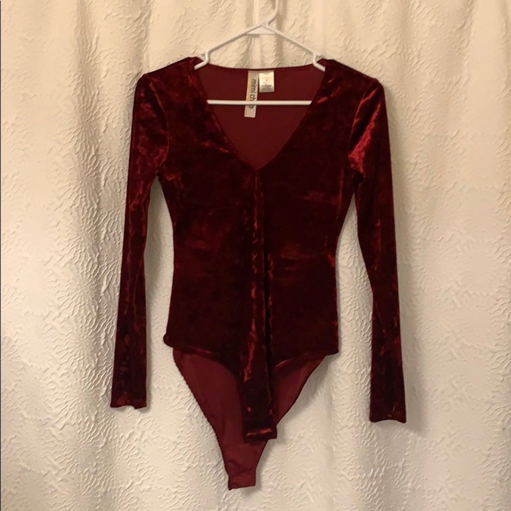 (NEW) Red Velvet Body Suit